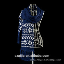 Fashion winter keep warm double- deck jacquard scarf